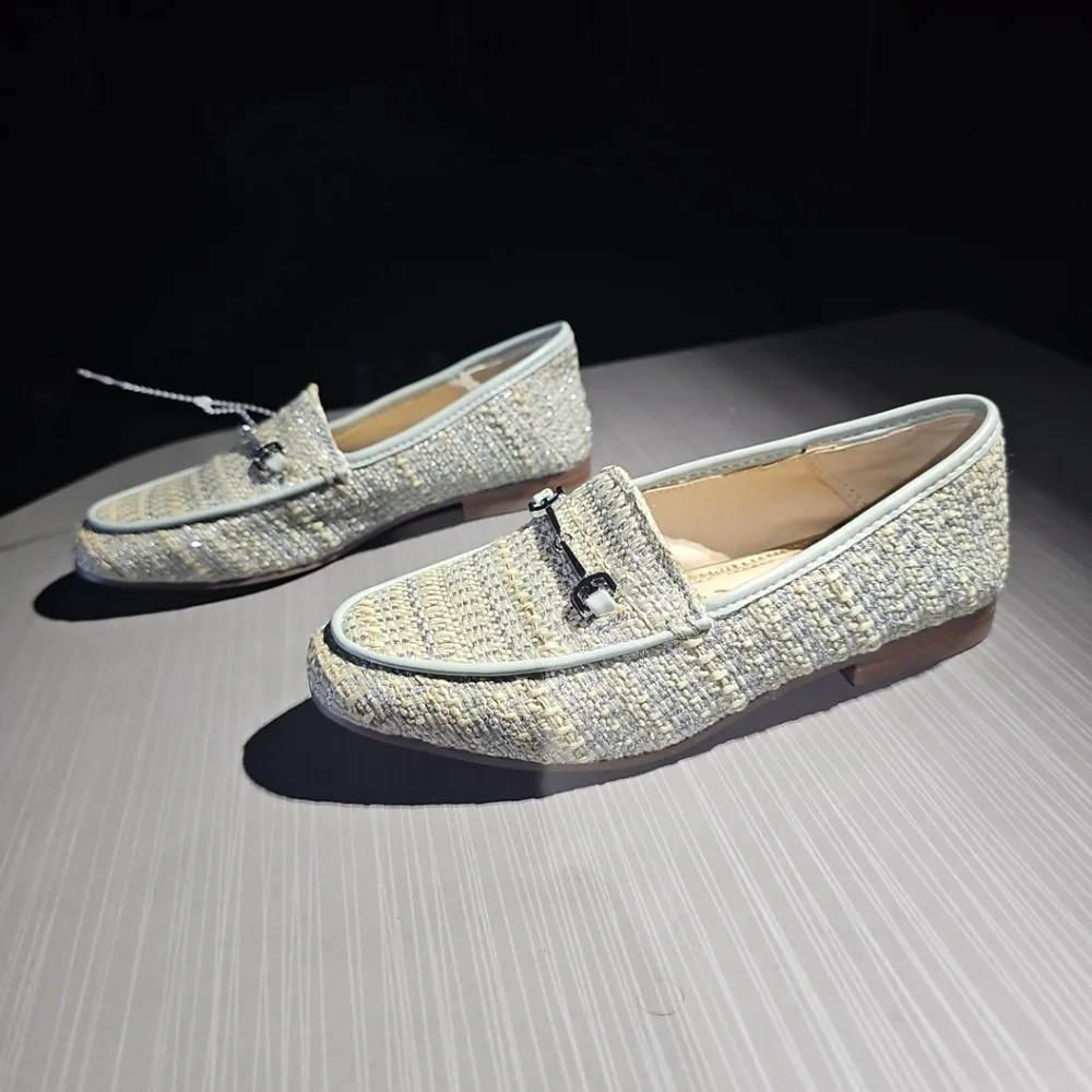Sam Edelman Loraine Mini Girl's Loafers Size 13M Tide Blue Tweed NWOB‎ Condition